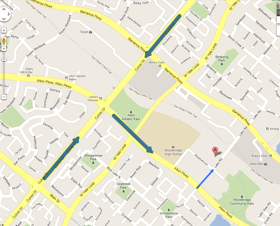 Irvine Stake Center Map 2